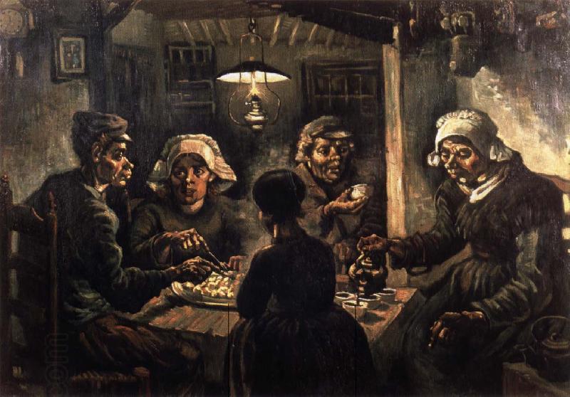 Vincent Van Gogh The potato eaters China oil painting art